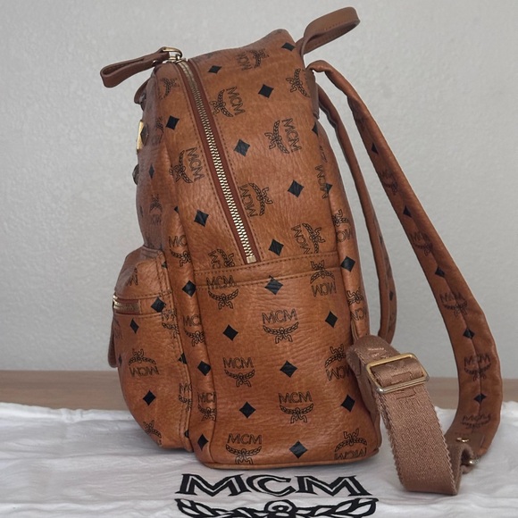 MCM Cognac Backpack With Dustbag - Picture 4 of 16